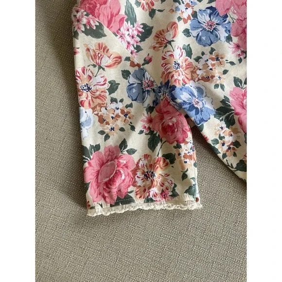 VTG Lanz Floral Blouse Cottagecore Boho Shabby Chic Retro Garden (modificated) - Picture 10 of 12